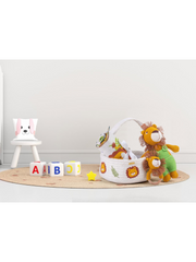 knitted Lion basket gift set